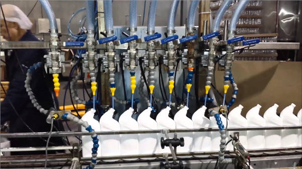 Potpuno automatski stroj za čišćenje WC-a izbjeljivač Linearni stroj za punjenje