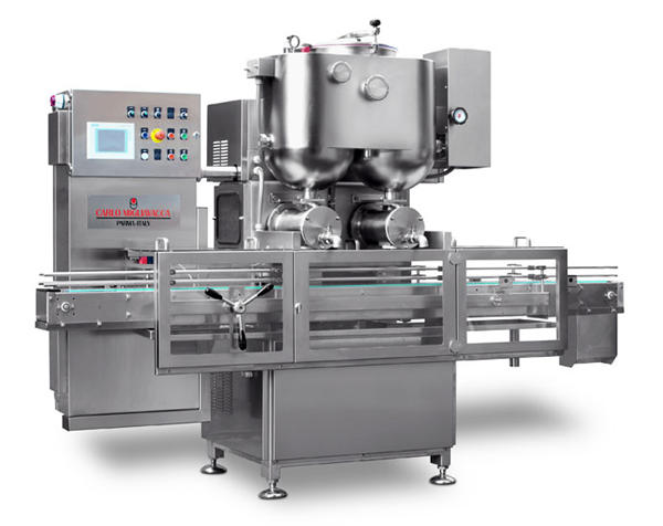 Polutomatski stroj za punjenje džema s dvostrukim glavama 